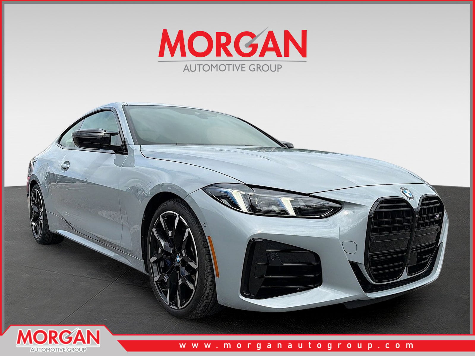 2026 BMW 4 Series M440i in Brooklyn Gray Metallic — front three-quarter view