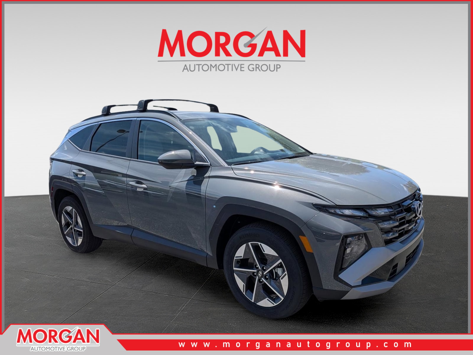 2026 Hyundai TUCSON SEL in Shimmering Silver — front three-quarter view