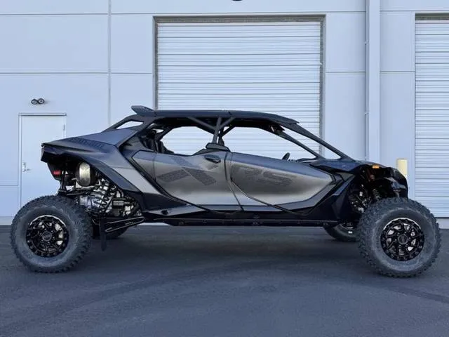 2026 Can-Am® Maverick R Max X RS With Smart-Shox — front three-quarter view
