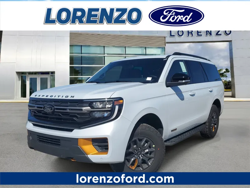 2026 Ford Expedition Tremor in Space Silver Metallic — front three-quarter view