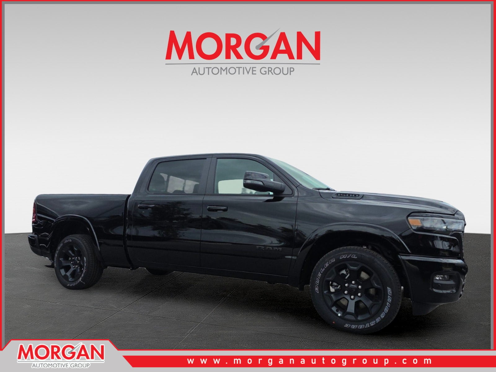 2026 Ram 1500 Big Horn/Lone Star in Black — front three-quarter view