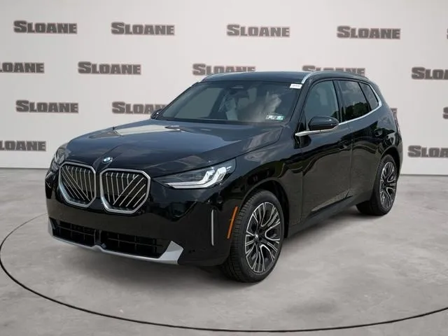 2026 BMW X3 30 xDrive in Black Sapphire Metallic — front three-quarter view