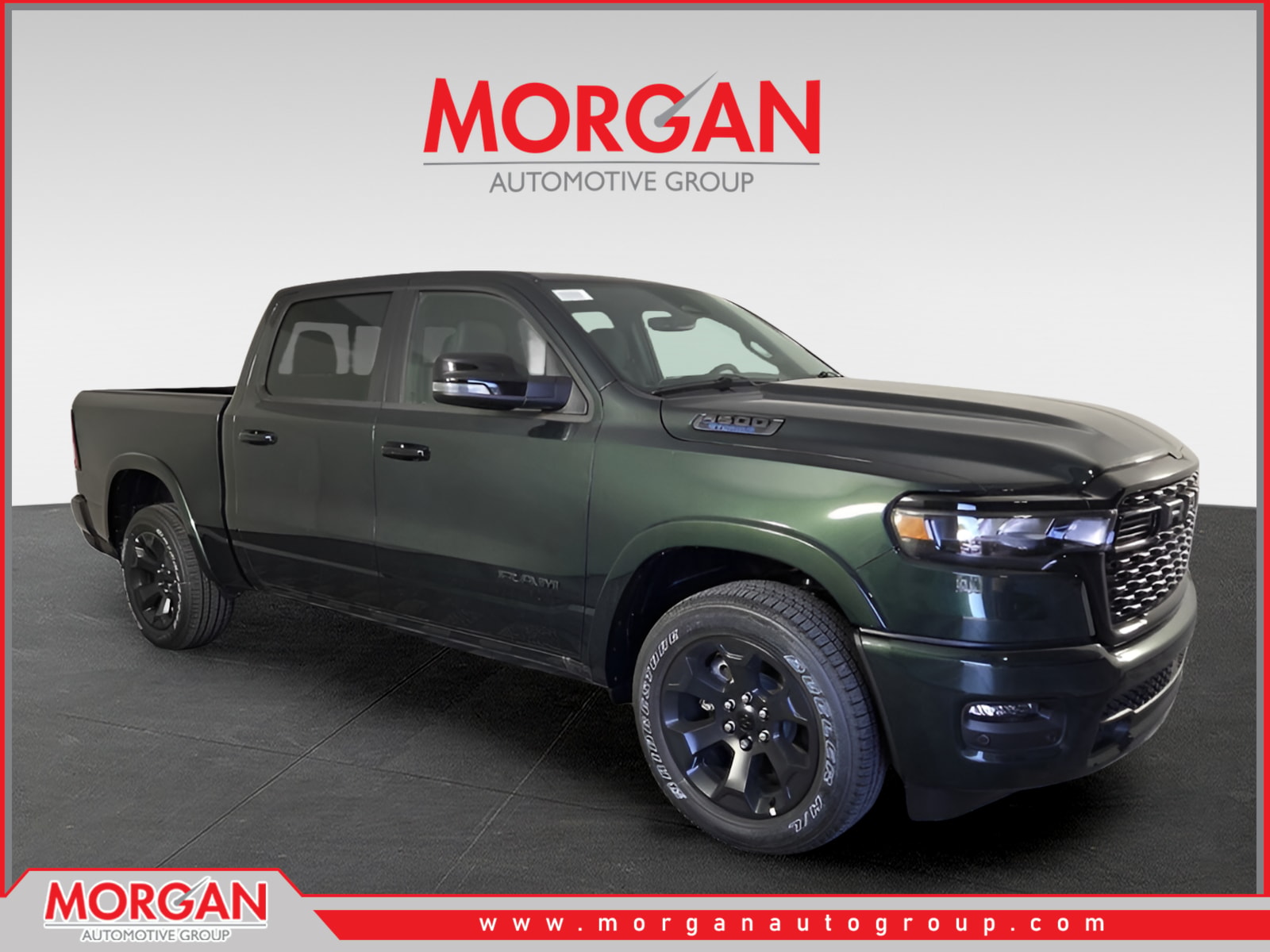 2026 Ram 1500 Big Horn/Lone Star in Green — front three-quarter view