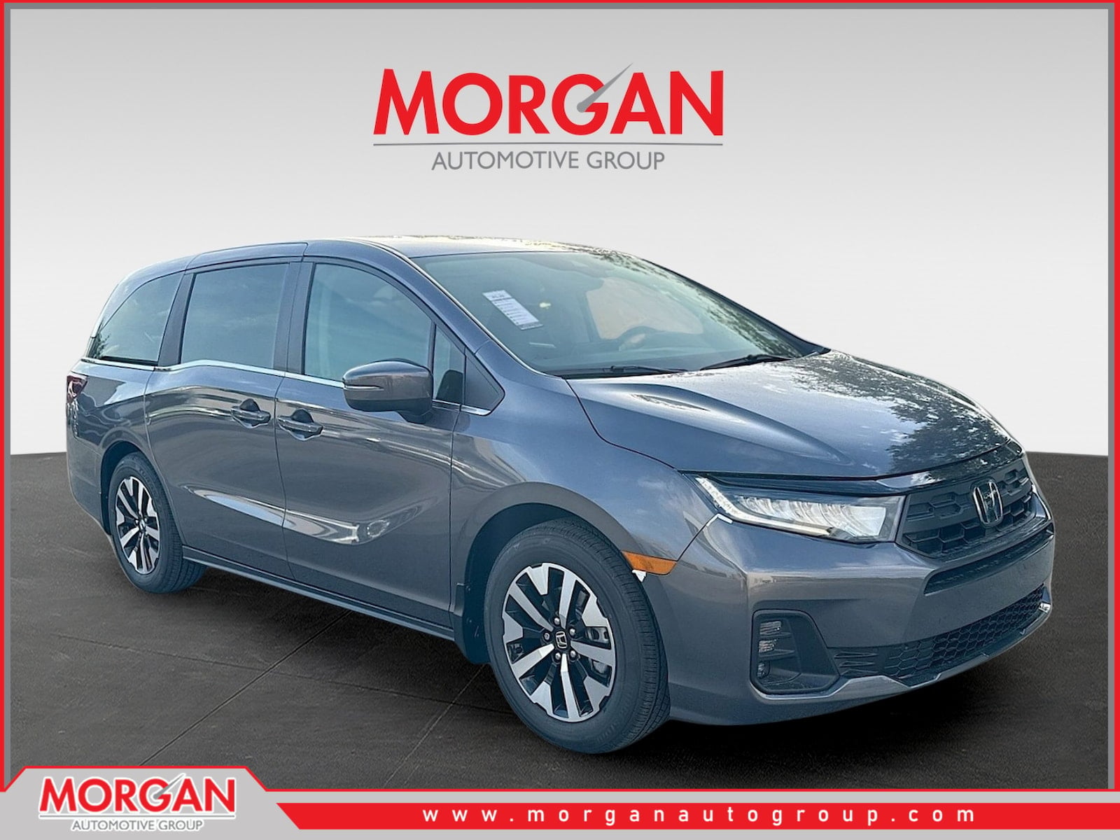 2026 Honda Odyssey EX-L in Modern Steel Metallic — front three-quarter view