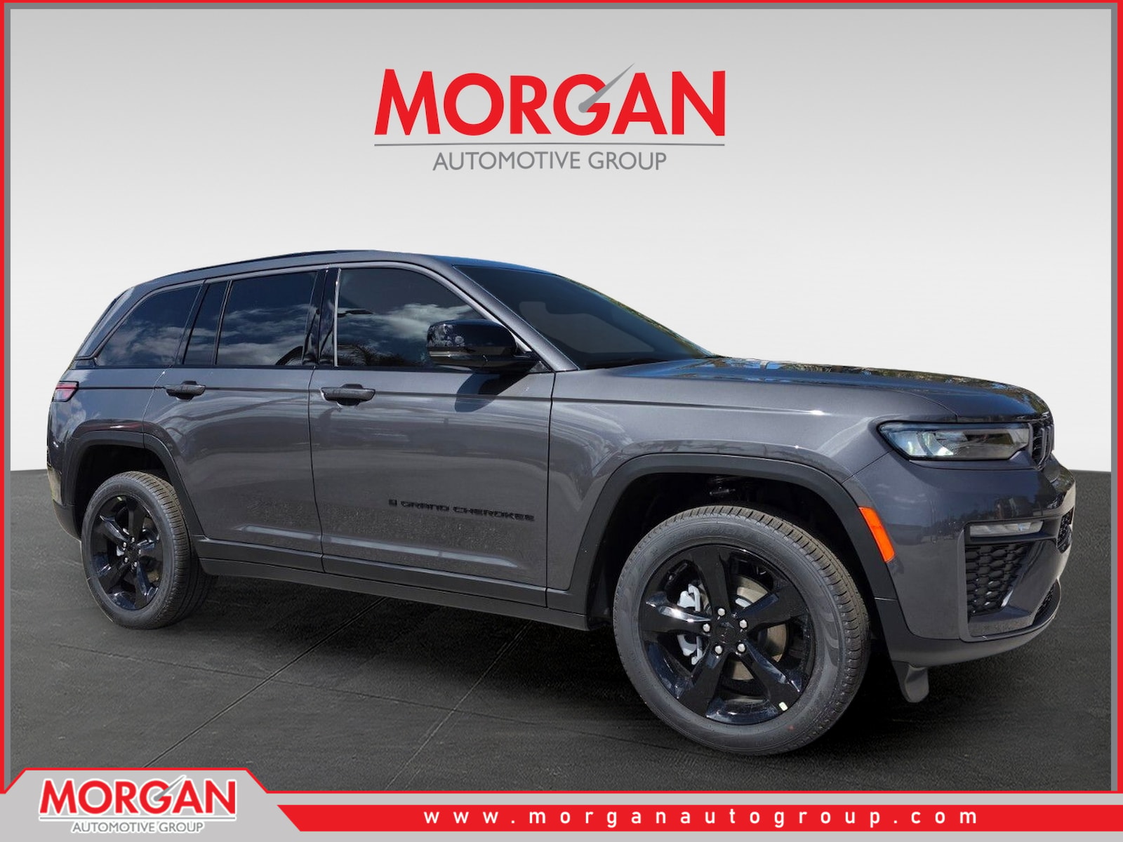 2026 Jeep Grand Cherokee Limited in Gray — front three-quarter view
