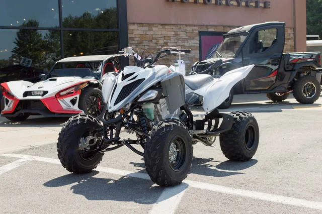 2026 Yamaha Raptor 700 — front three-quarter view