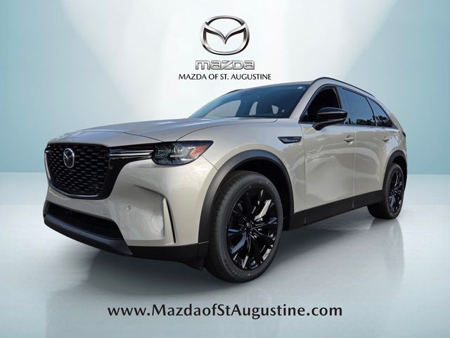 2026 Mazda CX-90 3.3 Turbo Premium in Silver — front three-quarter view
