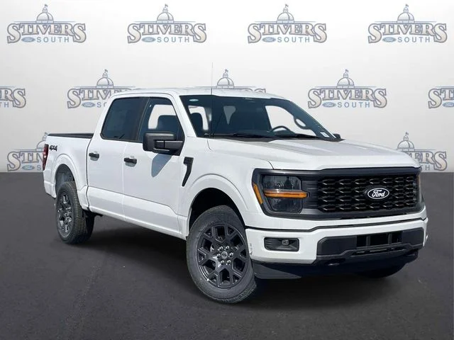 2026 Ford F-150 STX in White — front three-quarter view