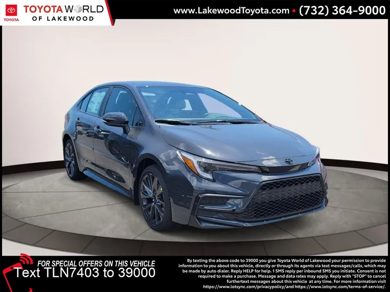 2026 Toyota Corolla SE in Underground — front three-quarter view