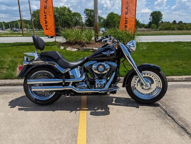 2015 Harley-Davidson® FLSTF - Softail® Fat Boy® — front three-quarter view