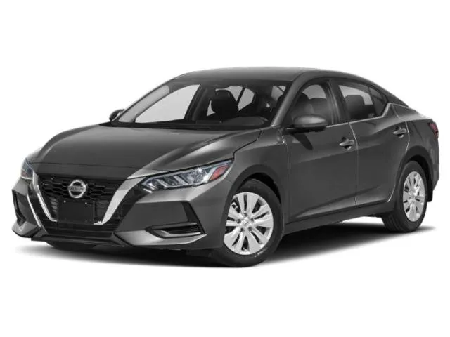 2023 Nissan Sentra S in Super Black — front three-quarter view