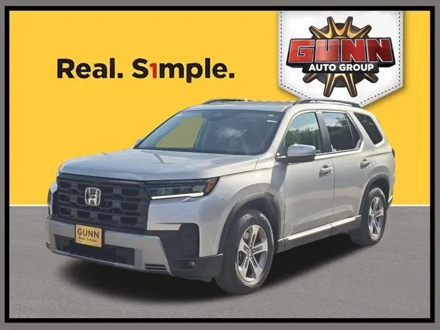 2026 Honda Pilot EX-L in Solar Silver Metallic — front three-quarter view