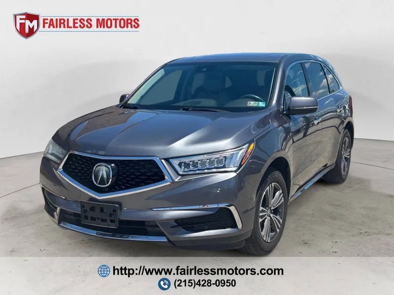 2017 Acura MDX SH AWD 4dr SUV in Modern Steel Metallic — front three-quarter view