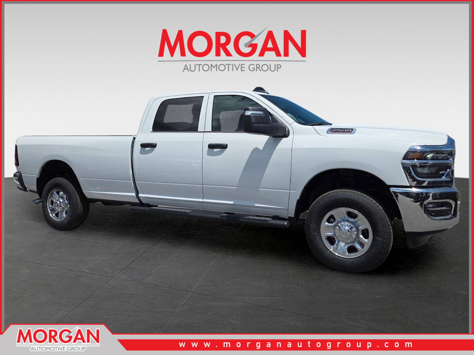 2026 Ram 2500 Tradesman in White — front three-quarter view