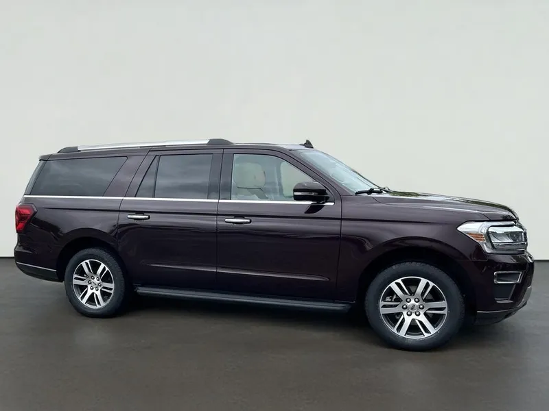 2024 Ford Expedition Max Limited in Red — front three-quarter view
