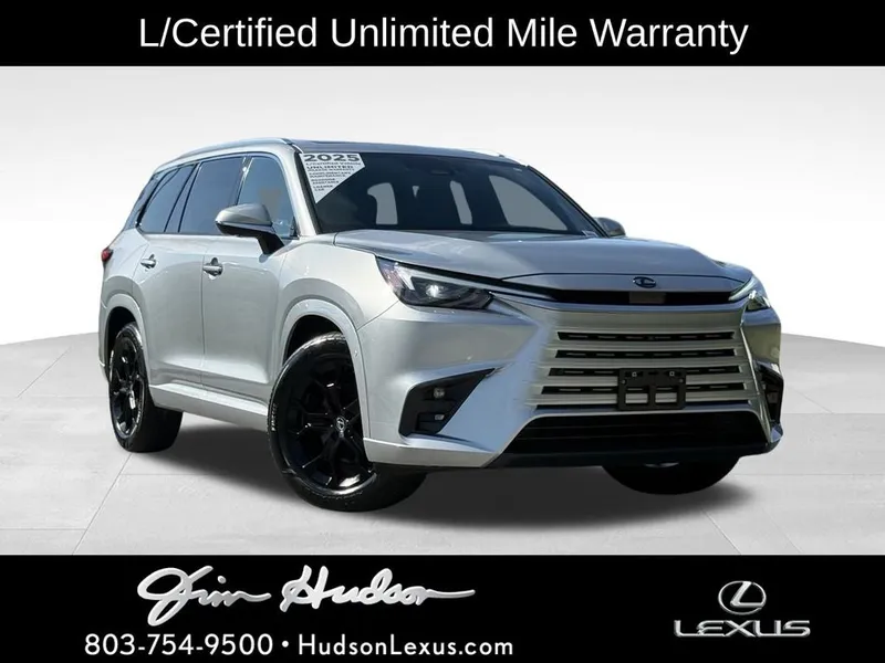 2025 Lexus TX 350 Luxury Navigation Mark Levinson L/Certified Unlimited Mil in Celestial Silver Metallic — front three-quarter view