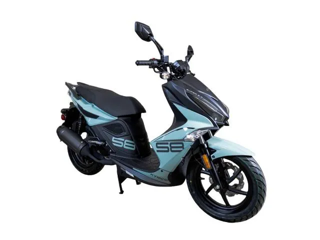 2026 KYMCO Super 8 50R — front three-quarter view