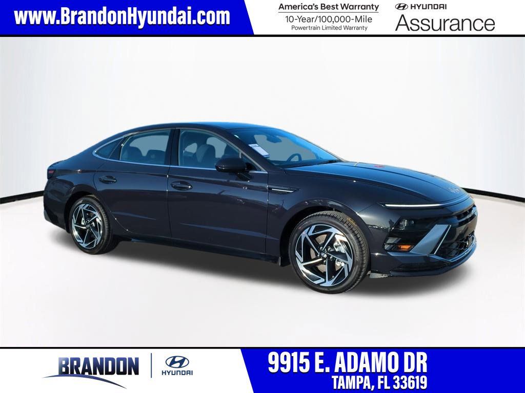 2026 Hyundai SONATA SEL Sport in Blue — front three-quarter view
