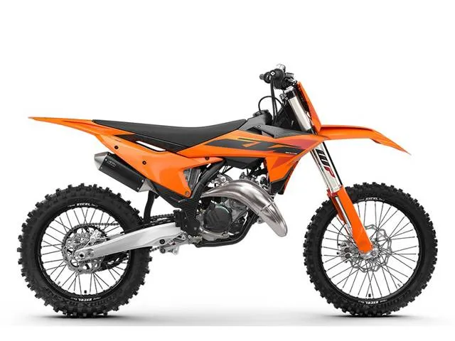 2025 KTM 125 SX — front three-quarter view