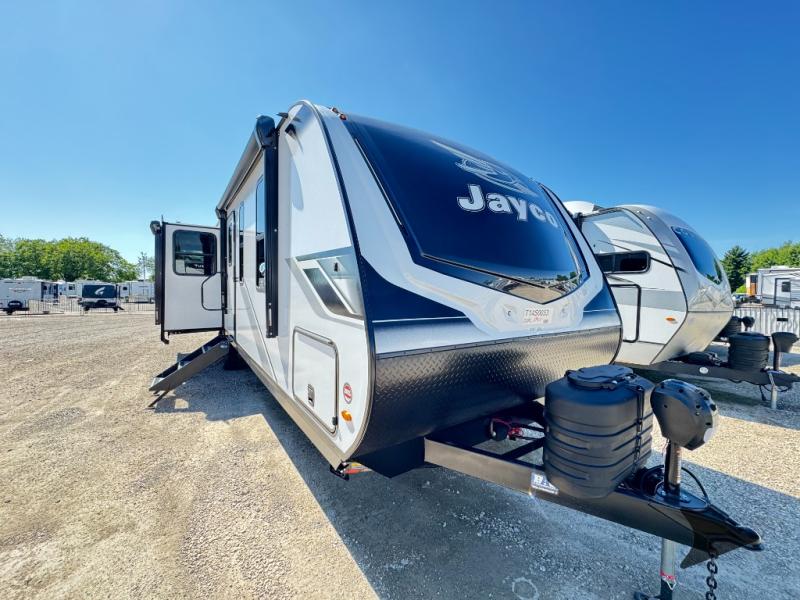 2026 Jayco Jay Feather — front three-quarter view