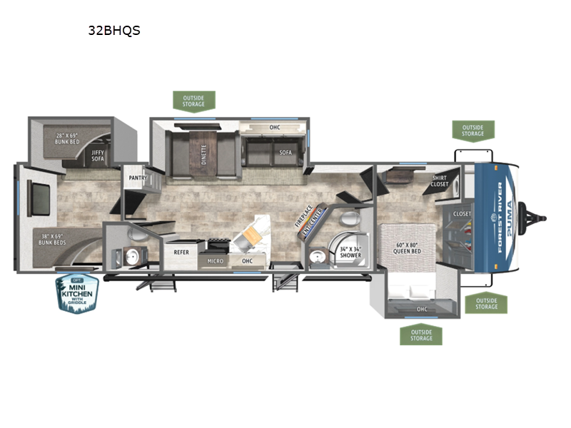 2026 Forest River Puma — front three-quarter view