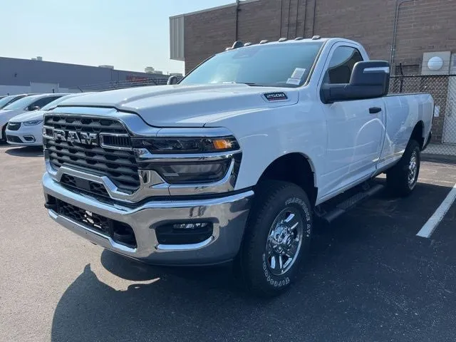 2026 RAM Ram 2500 RAM 2500 TRADESMAN REGULAR CAB 4X4 8' BOX in Bright White Clear-Coat Exterior Paint — front three-quarter view
