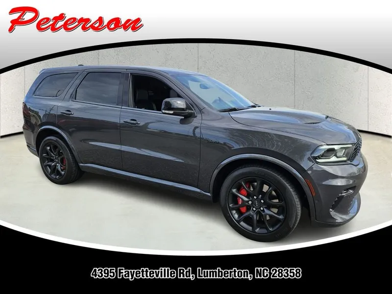 2024 Dodge Durango SRT 392 AWD in Vapor Gray — front three-quarter view