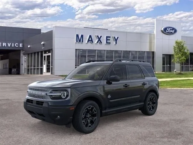 2026 Ford Bronco Sport Outer Banks® in Shadow Black — front three-quarter view