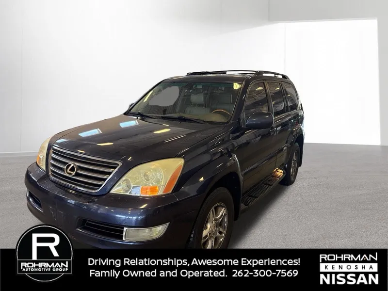 2003 Lexus GX 470 in Blue Meridian Pearl — front three-quarter view