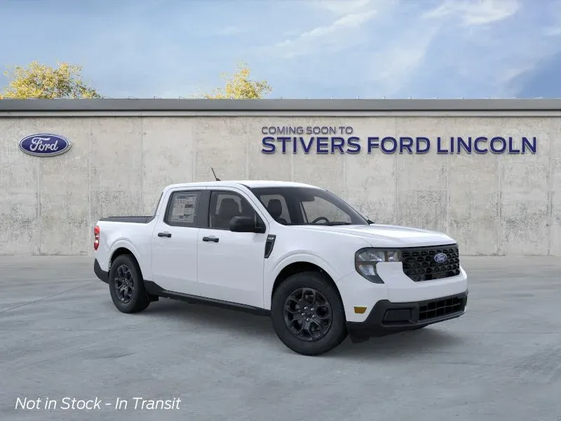 2026 Ford Maverick XLT in Oxford White — front three-quarter view