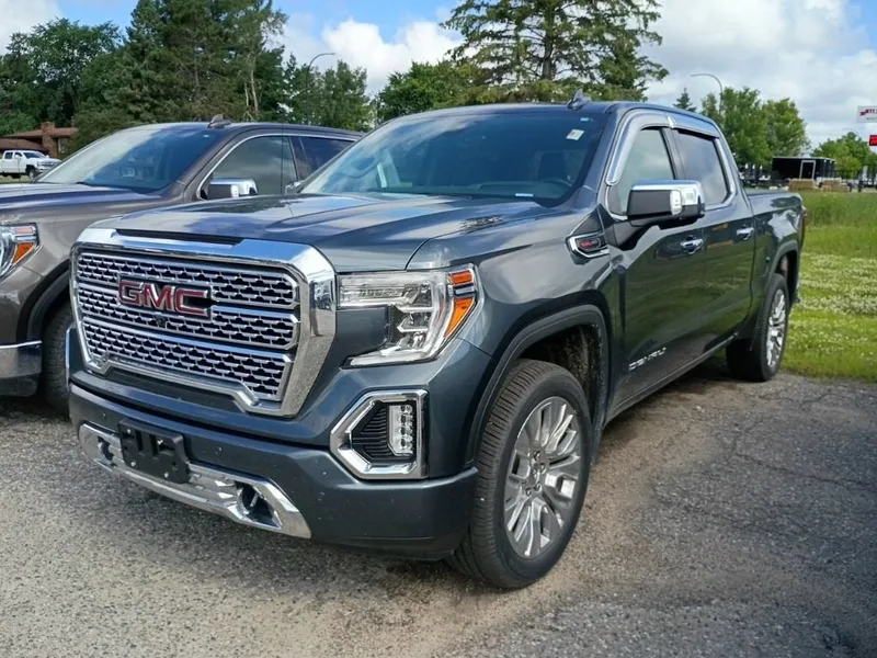 2020 GMC Sierra 1500 Denali in Dark Sky Metallic — front three-quarter view