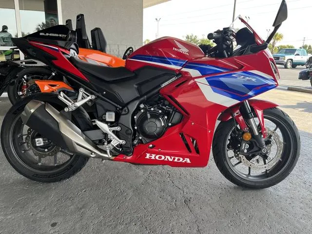 2025 Honda® CBR500R — front three-quarter view