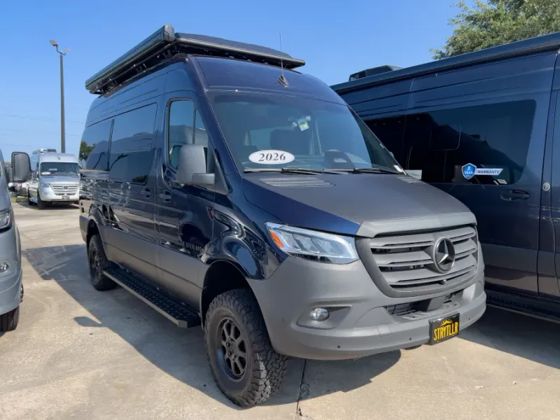 2026 Storyteller Overland DARK MODE — front three-quarter view