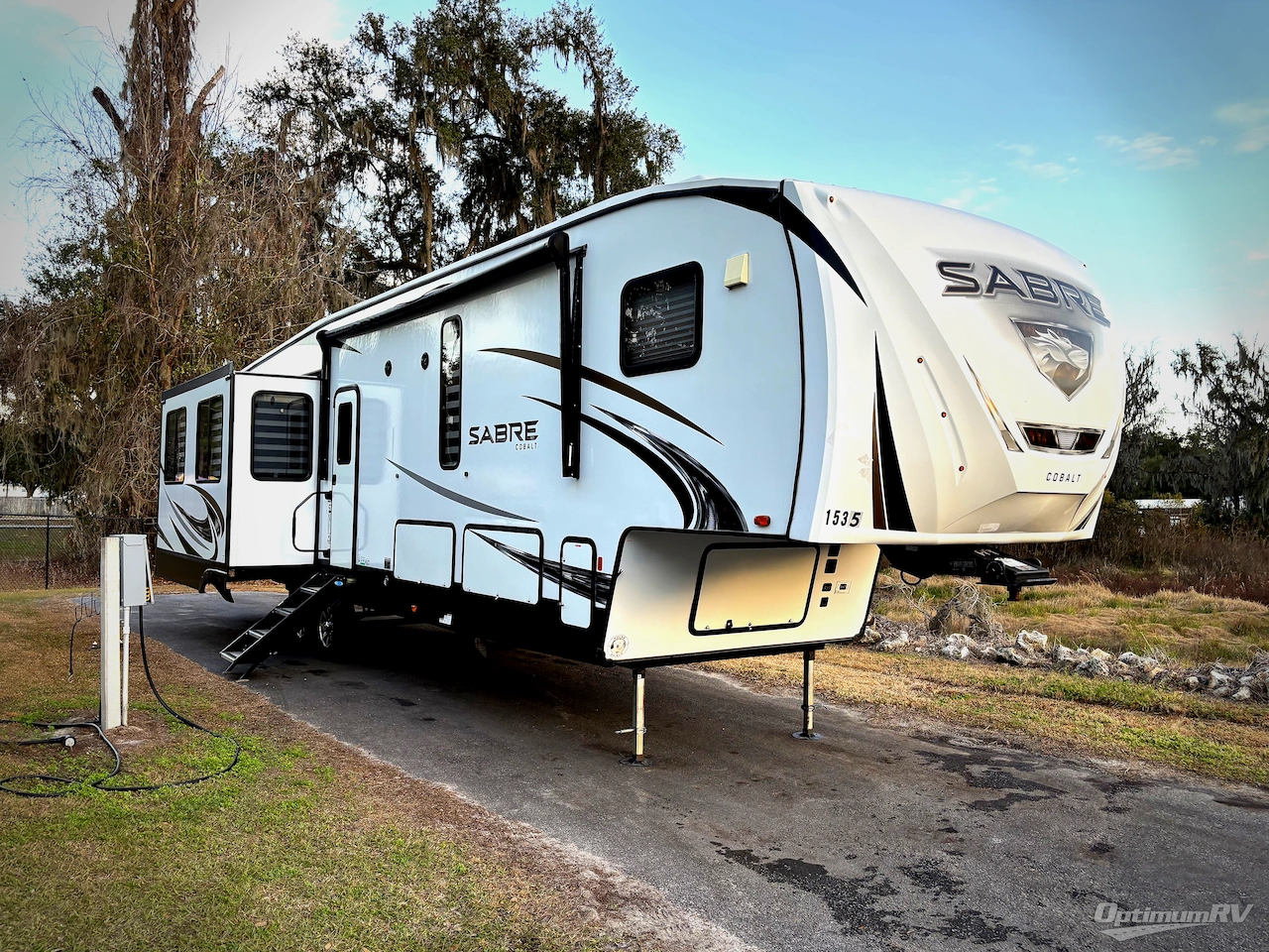 2022 Forest River Sabre — front three-quarter view