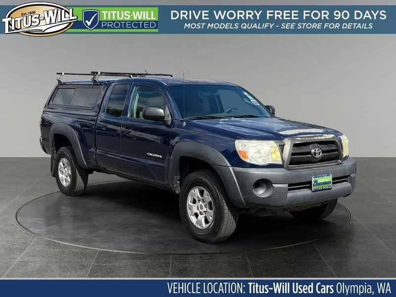2007 Toyota Tacoma Base in Blue — front three-quarter view