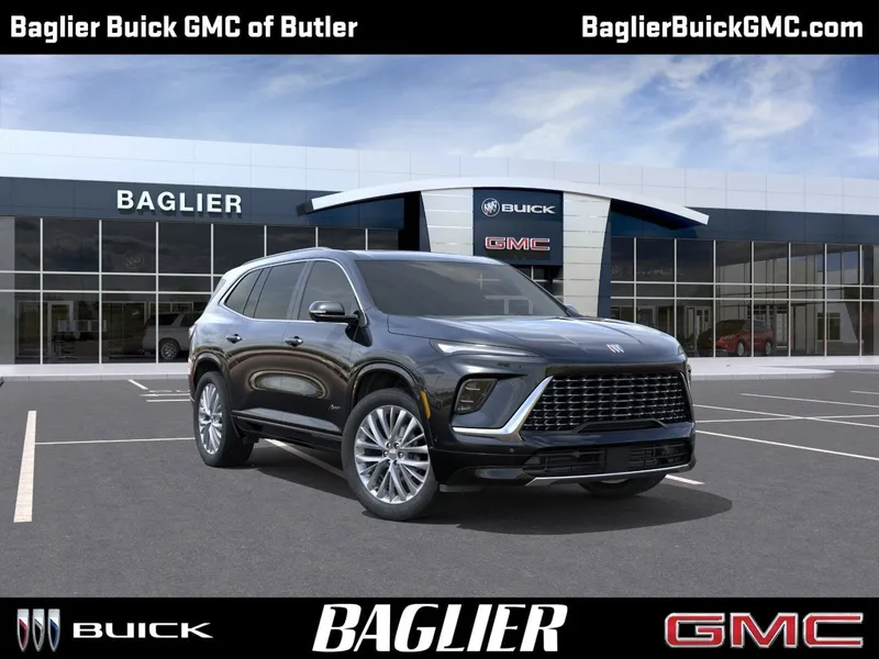 2026 Buick Enclave Avenir in Ebony Twilight Metallic — front three-quarter view