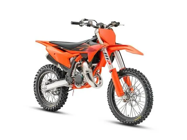 2027 KTM SX-E 5 — front three-quarter view