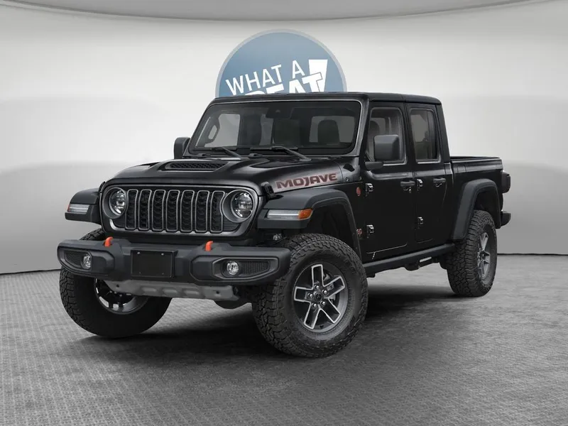 2026 Jeep Gladiator GLADIATOR MOJAVE 4X4 in Black Clear-Coat Exterior Paint — front three-quarter view