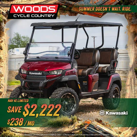 2025 Kawasaki NAV® 4e Limited — front three-quarter view