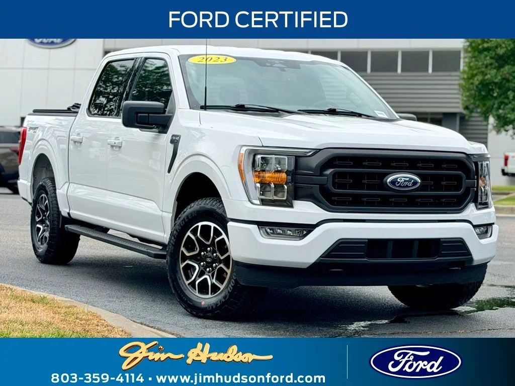 2023 Ford F-150 in White — front three-quarter view