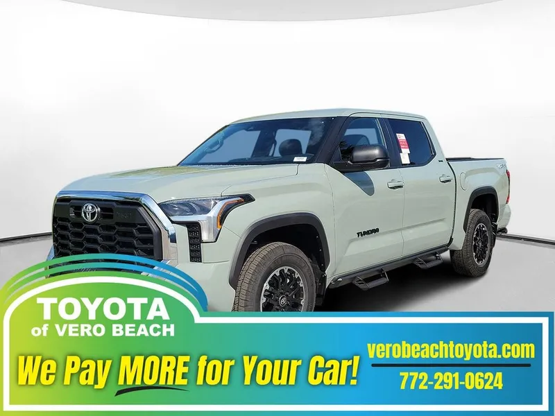 2026 Toyota Tundra SR5 in Lunar Rock — front three-quarter view