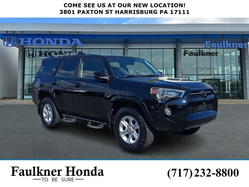 2024 Toyota 4Runner SR5 Premium 4WD (Natl) in Midnight Black Metallic — front three-quarter view