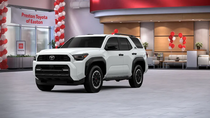 2026 Toyota 4Runner TRD Off-Road in Ice Cap — front three-quarter view