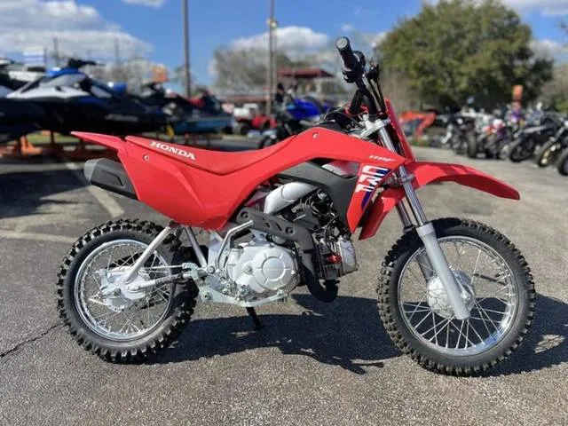2026 Honda® CRF110F — front three-quarter view