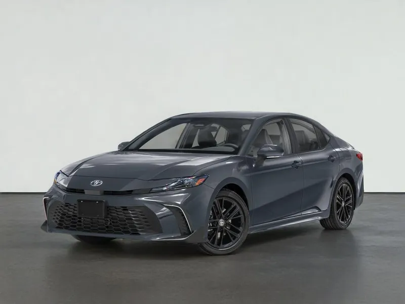 2025 Toyota CAMRY SE in Ice — front three-quarter view