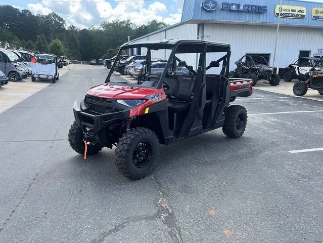 2026 Polaris® Ranger Crew XP 1000 EPS Premium Sunset Red — front three-quarter view