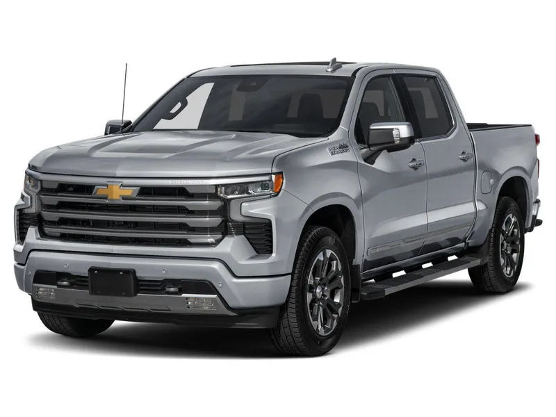2026 Chevrolet Silverado 1500 High Country in Polar White Tricoat — front three-quarter view