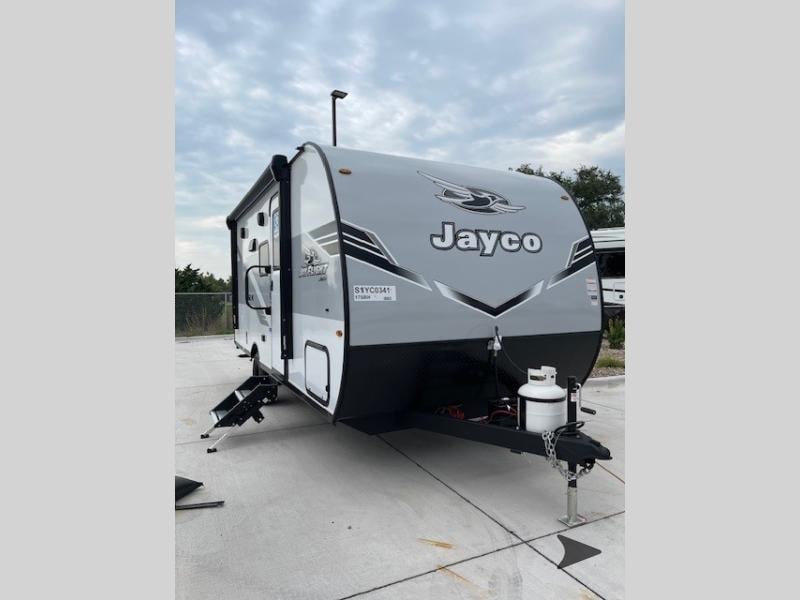 2025 Jayco Jay Flight SLX — front three-quarter view