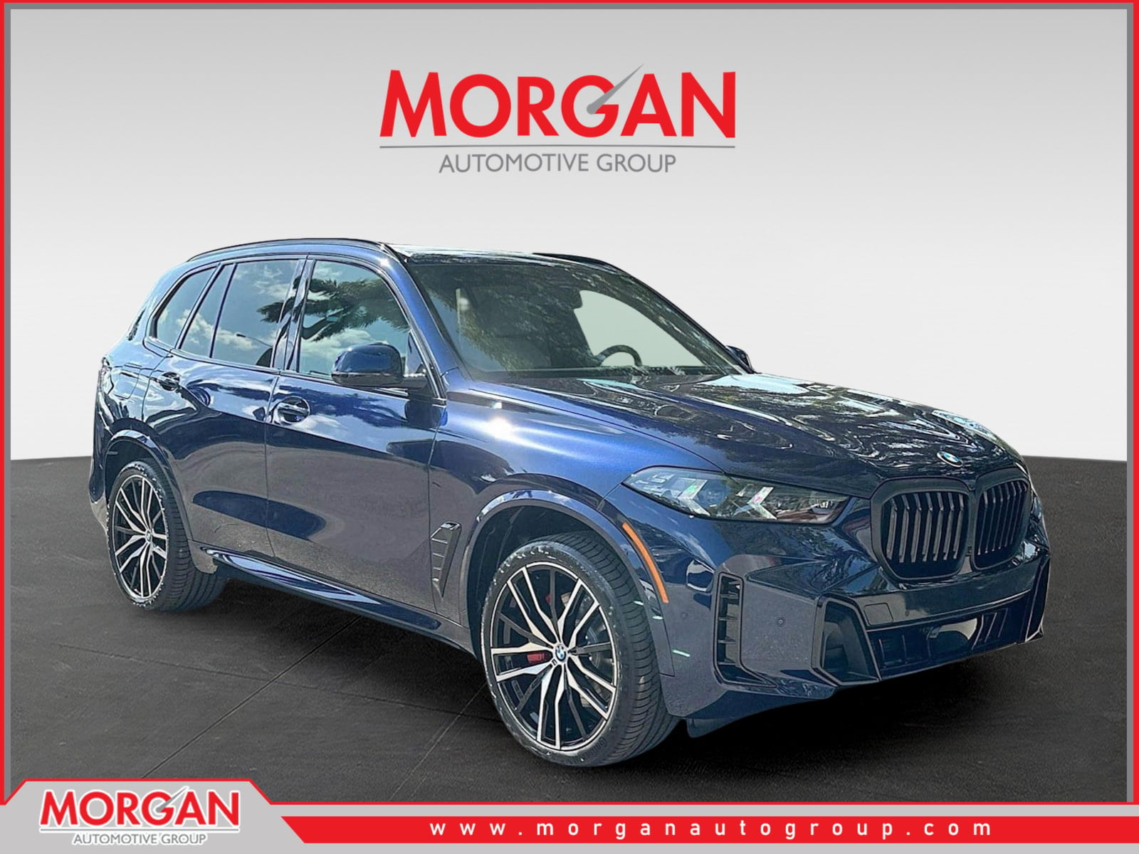 2026 BMW X5 sDrive40i in Tanzanite Blue II Metallic — front three-quarter view