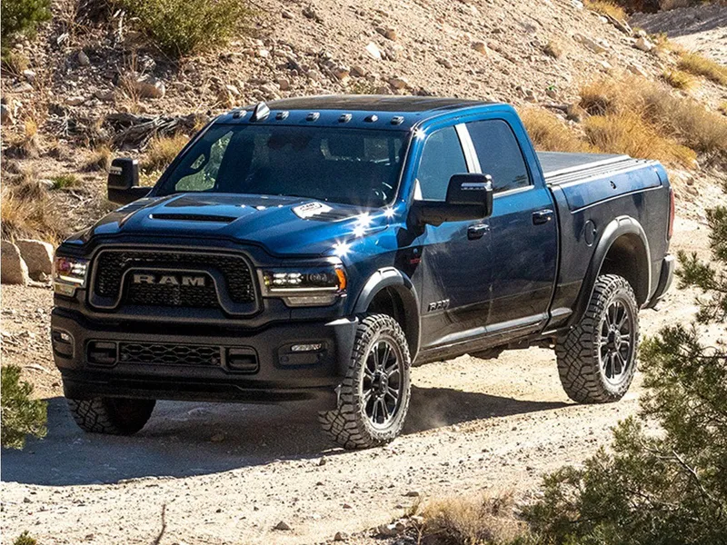 2024 RAM 2500 Limited in Diamond Black Crystal Pearlcoat — front three-quarter view